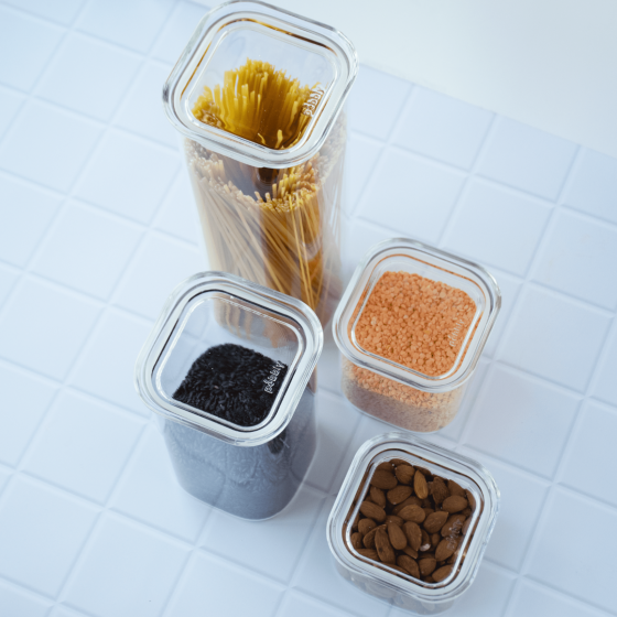 Square Glass Storage Canister