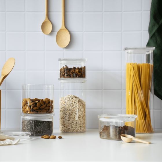 Square Glass Storage Canister