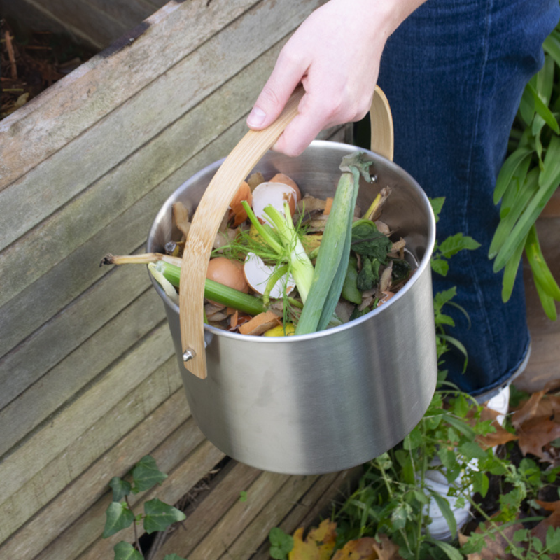 Stainless Steel Compost Bucket - 7 L