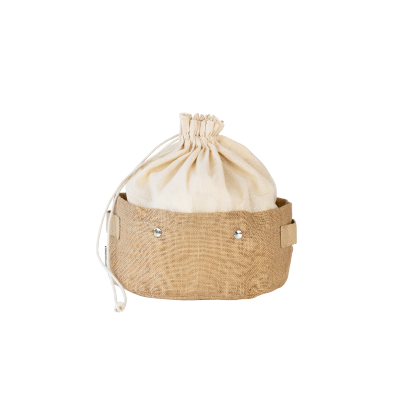 Corbeille de Conservation et Sac Amovible en Coton Bio