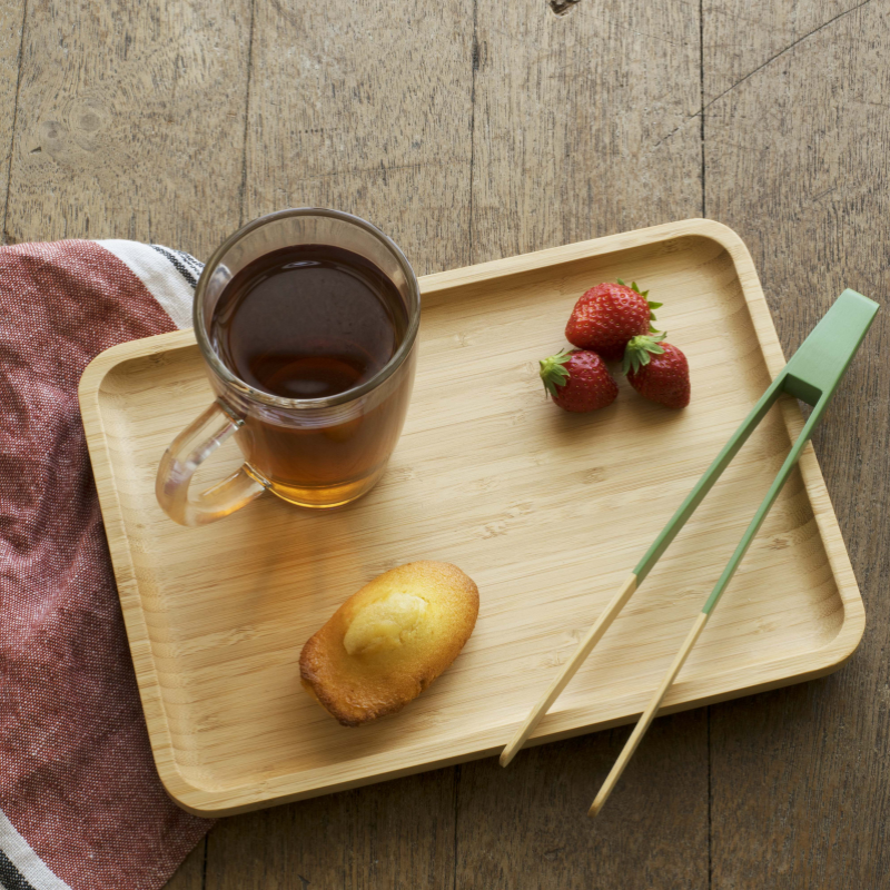 Plateau de Service en Bambou Naturel