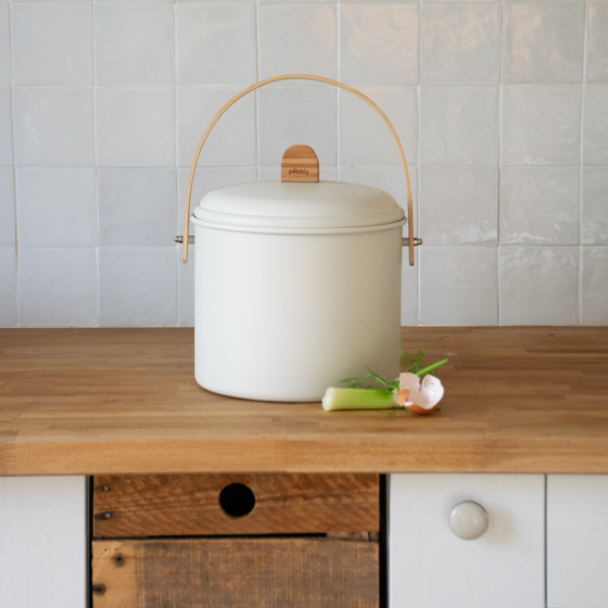 Seau à Compost d'Intérieur en Acier - 7 L