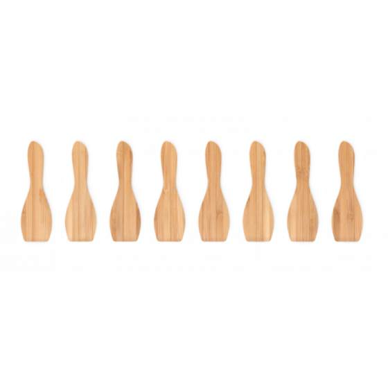 Set of 8 raclette spatulas - natural color