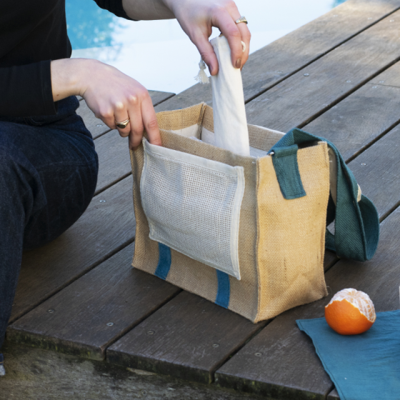 Sac Déjeuner à Bandoulière avec Set de Table