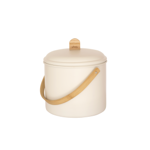 Indoor Steel Compost Bucket with Odor Filter - 7 L