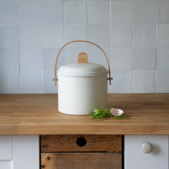 Seau à Compost d'Intérieur en Acier - 3,5 L