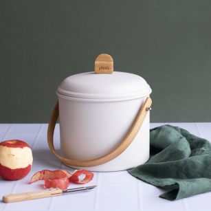Seau à Compost d'intérieur en Acier avec Filtre Anti-Odeurs - 3,5 L