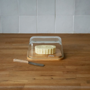 Butterdose Mit Bambusbuttermesser
