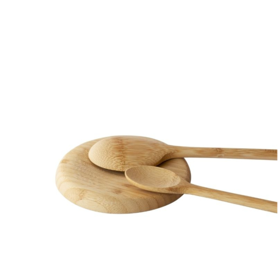 Large Natural Bamboo Spoon Rest