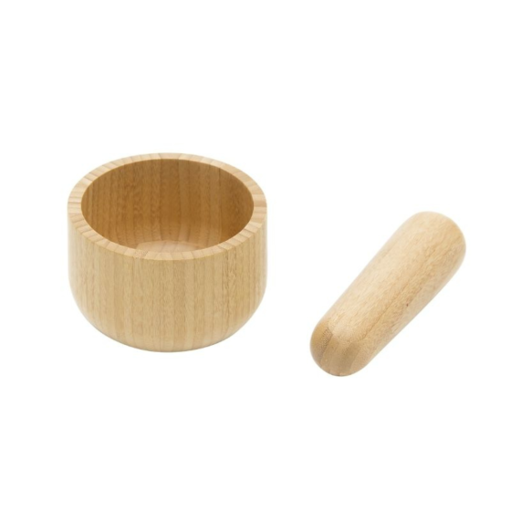 Bamboo Pestle and Mortar Set