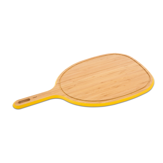 Bamboo Handle Board - Yellow border