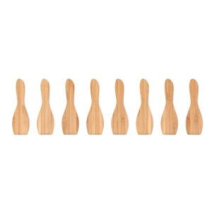 Set of 8 raclette spatulas - natural color