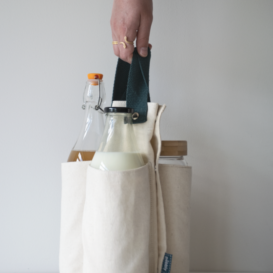 Organic Cotton Bottle Bag