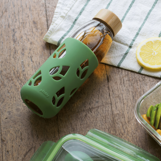 Bouteille en Verre et Silicone