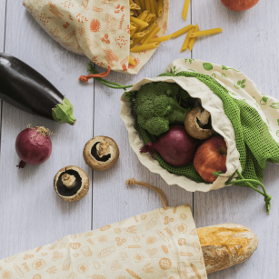 Set of 3 zero waste bags