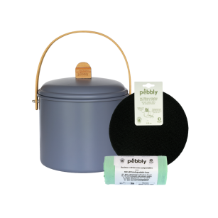 Coffret Compost : Seau (Ardoise 7L) + Filtres + Bio Sacs