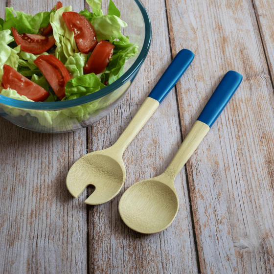 Couverts à Salade en Bambou