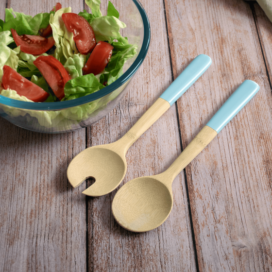 Couverts à Salade en Bambou