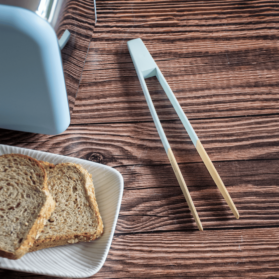 Pince à Toast Aimantée en Bambou - PASTEL