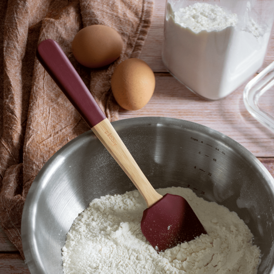 Spatule en Silicone et Bambou - FRENCHY Spatule en Silicone et Bambou - FRENCHY