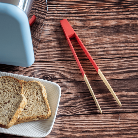 Magnetic Bamboo Toast Tongs