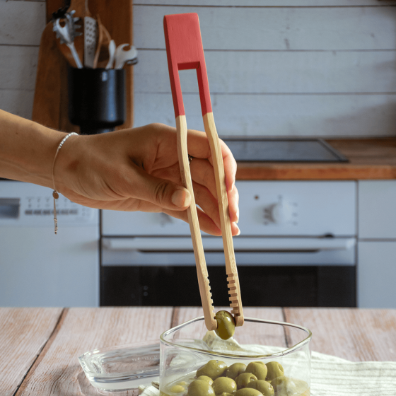 Bamboo Multi-Purpose Tongs - 12 colours