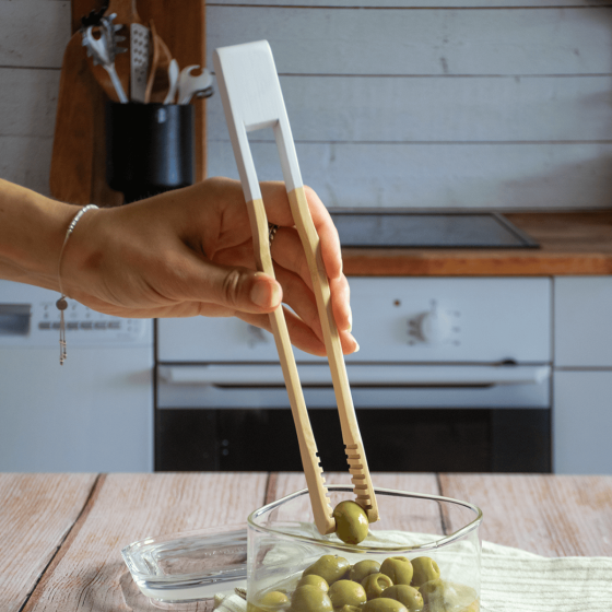 Bamboo Multi-Purpose Tongs - 12 colours