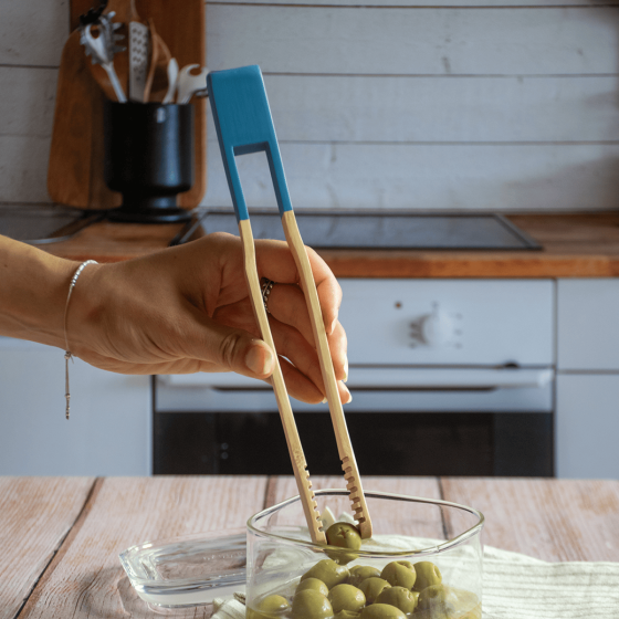 Bamboo Multi-Purpose Tongs - 12 colours