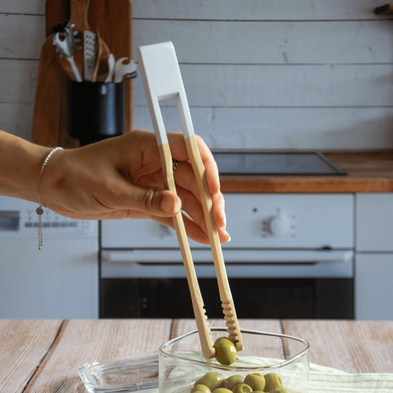 Bamboo Multi-Purpose Tongs - 12 colours