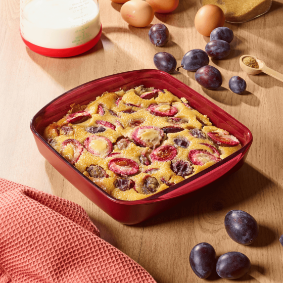 Square Glass Baking Dish with Lid - 1.6 Liters - 2 Colors