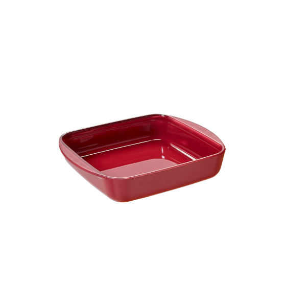 Plat à Four carré en Verre et son couvercle - 1,6 litres - 2 coloris