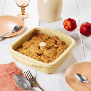 Square Glass Baking Dish with Lid - 1.6 Liters - 2 Colors