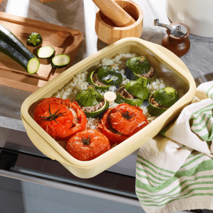 Rectangular Glass Baking Dish with Lid - 3.6 Liters - 2 Colors