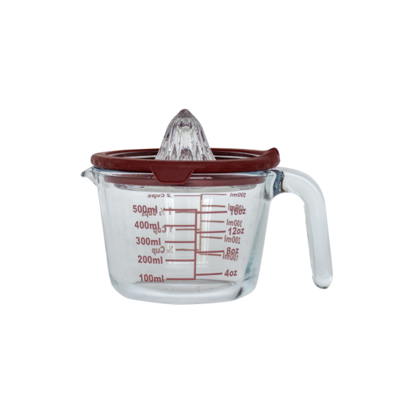 Glass Citrus Juicer with Measuring Cup - 16oz