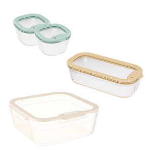 Glass Cooking and Storage Set - 4 pieces