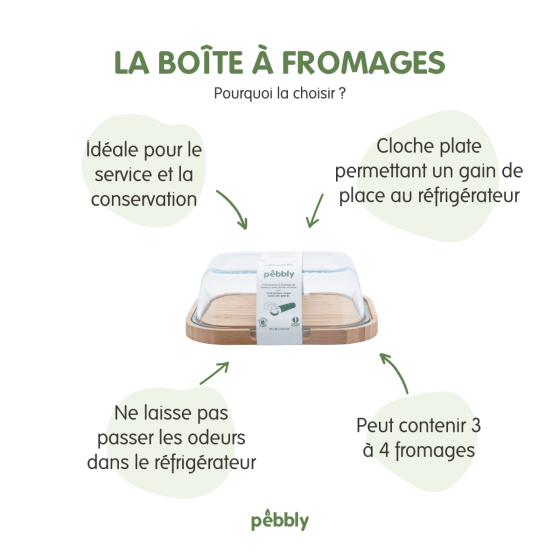 Boîte à Fromages et ses 2 Couteaux