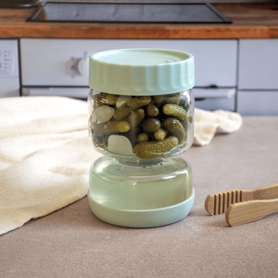 Glass Pickle Jar 750ml & its Tongs