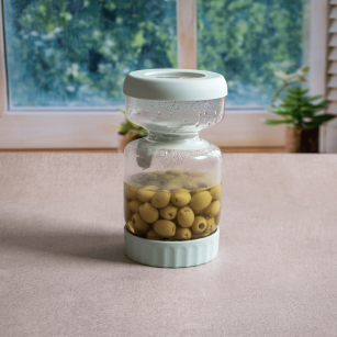 Glass Pickle Jar 900ml & its Tongs