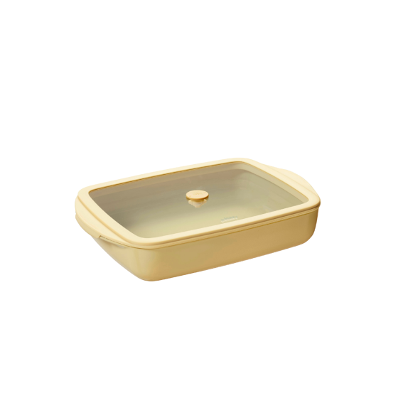 3 Glas-Auflaufformen – Creme