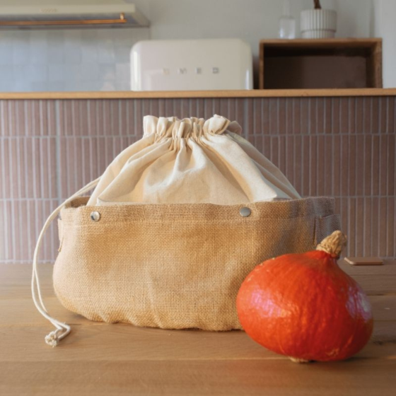 3 storage baskets made from organic cotton