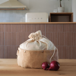 3 storage baskets made from organic cotton