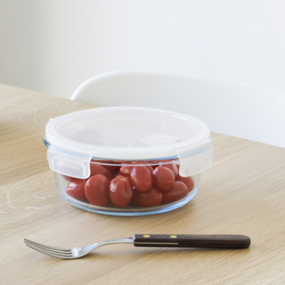 Pack of 2 round storage containers (400 ml and 950 ml)