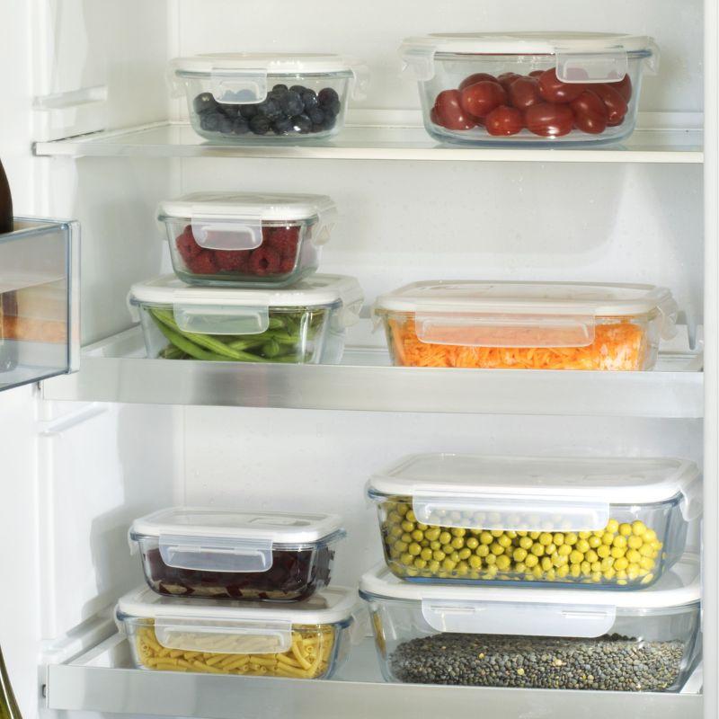 Pack de 2 Boîtes en Verre Rectangulaires (1 et 1.2 litres)