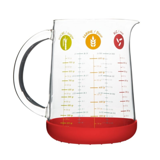 1-Liter-Krug mit Silikonspatel