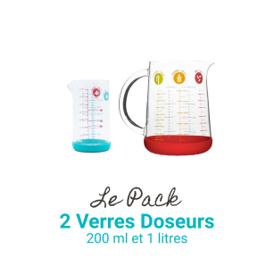 1-Liter-Krug und Präzisions-Messbecher (200 ml)
