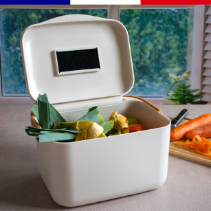 Seau à Compost Rectangulaire en Plastique Recyclé
