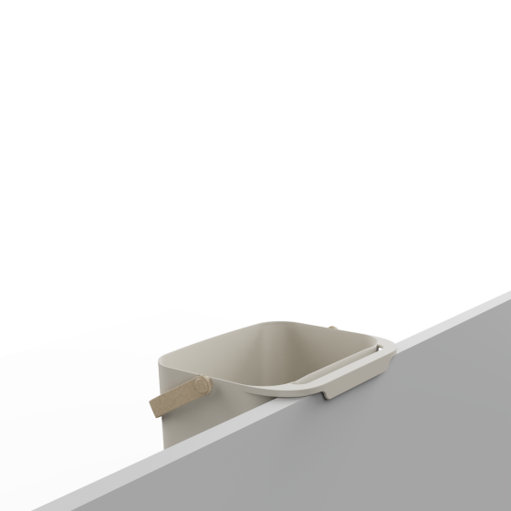Rectangular Compost Bucket made of Recycled Plastic