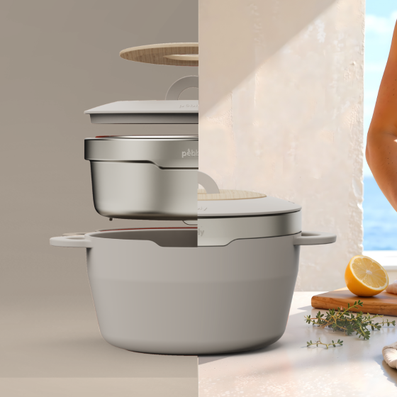 Die multifunktionale Cocotte aus recyceltem Aluminiumguss