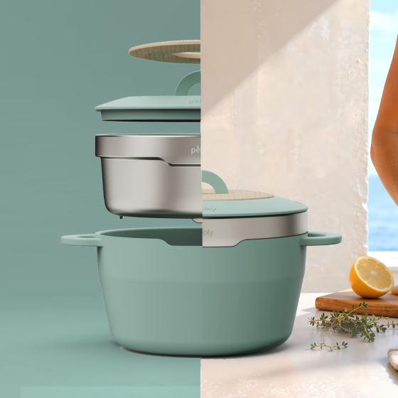 Die multifunktionale Cocotte aus recyceltem Aluminiumguss